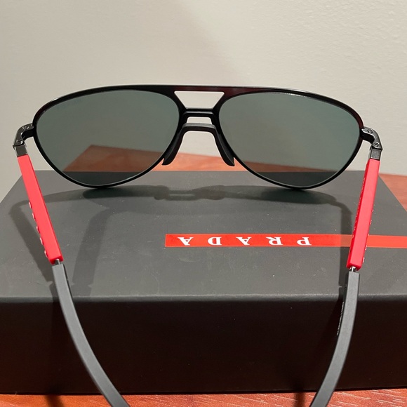 Prada Linea Rossa Aviator Sunglasses - Picture 2 of 7